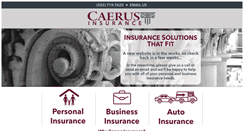 Desktop Screenshot of caerusinsurance.com