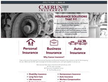 Tablet Screenshot of caerusinsurance.com